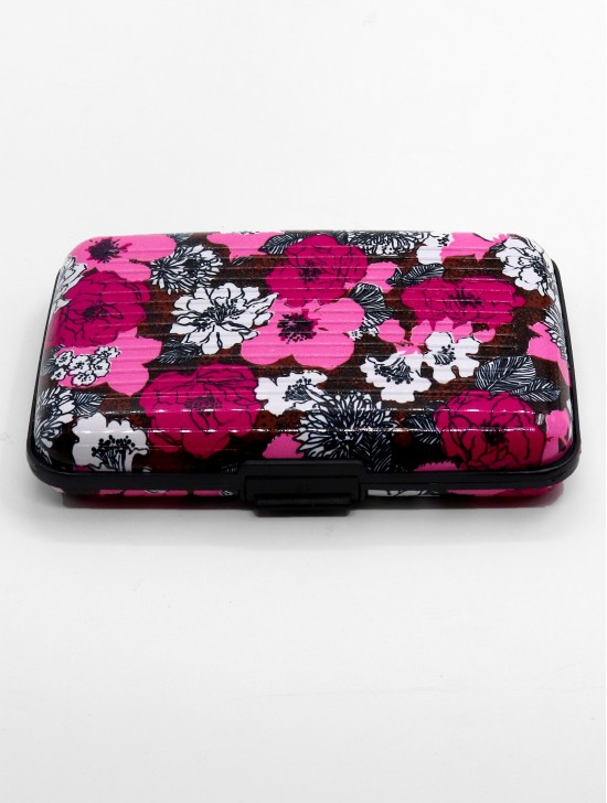 FLOWER PRINTS CREDIT CARD WALLET